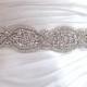 Crystal Bridal sash wedding dress belt wedding belt, julie
