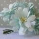 5  Mint Green   Paper  Flowers   - 4 cm
