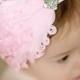 Pink Feather Headband - Baby Feather Headband - Wedding Hairpiece - Nagorie Feather Headband - Feather Head Piece