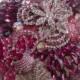 Pink Purple Wedding Brooch Bouquet. Deposit On Made To Order Crystal Bling Diamond Bridal Broach Bouquet. Jeweled Broach Bouquet