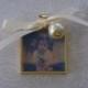 Wedding Bouquet Memorial Photo Charm, Gold Wedding Bouquet Charm- PICTURE PRINTING INCLUDED