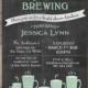 Love is Brewing • Bridal Shower • Wedding / Engagement Party • Coffee Tea Party • Chalkboard Invitation • DIY Printable
