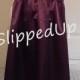 Tutu Slip - Size 3mo - 24mo Infant Slip Eggplant or Black STRETCH SATIN - Tutu Dress Slip - Strapless Half Slip Little Girls Slip Lingerie