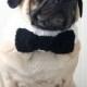 Black Tie Affair Dog Collar - Wedding Dog Collar