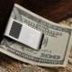 Personalized Carbon Fiber Money Clip - Engraved Money Clip - Gifts for Men - Groomsmen Gifts (851)