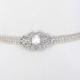 Bridal Sash, Rhinestone Wedding Belt, Crystal Dress Sash, Silver Jeweled Beaded Bridal Belt, 35 Satin Ribbon Options- Ivory / White