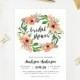 Printable - Boho Wreath Bridal Shower Invitation