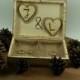 Rustic Wedding Ring,Pillow Personalized Ring Box