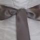 Double Face Gray Satin Ribbon, 2 Inch Wide, Ribbon Sash Grey, Steel Gray Bridal Sash, Wedding Belt, 4 Yards