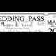 Vintage Boarding Pass Wedding invitation