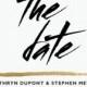 Passionate Promise - Signature White Save The Date Cards In Black Or Bubblegum 