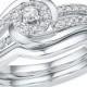1/4 CT. T.W. Round Diamond Prong Set Bridal Ring in 10K White Gold (I2-HI)