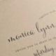 Monica Calligraphy Script Recycled Kraft Wedding Invitation Sample