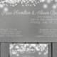 simple wedding invitation, modern, lights, engagement party invite, reception only invite, vow renewal, gray