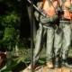 Deer Hunter Hunting Camo wedding cake topper figures groom carrying gun redneck