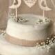Rustic Cake Topper, Wood Cake Topper,  Lovebirds Cake Topper,  Lovebirds  Cake Topper, Wedding Cake Topper,