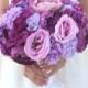 Silk Bride Bouquet Purple and Lavender Shabby Chic Vintage Inspired Rustic Wedding