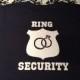 Ring security funny kids boys youth t-shirt  ring bearer wedding black short sleeve shirt