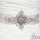 SALE SUE crystal beaded wedding bridal sash belt