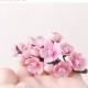 On SALE 35 % Pink Flower Cherry Sakura blossom Fascinator - Wedding Clay flowers -Floral hair accessories -Wedding cherry blossoms