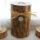 Rustic Wood Wedding Unity Candle-Personalized