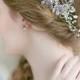 Bridal Headpiece  -  Wedding Floral Hairpiece