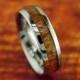 Ring Tungsten Carbide Koa Wood Ring 6MM -  Wedding Ring - Promise/Engagement Ring