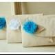 Raw Cotton Linen Country Wedding Clutch Purse, burlap raw cotton Linen, Bridesmaid Gift Set of 3