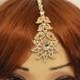 Gold Crystal Indian Matha Patti Tikka Head Chain Jewelry Bridal Wedding Prom 46