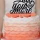 Love you more Wedding Cake Topper Monogram cake topper Personalized Cake topper Acrylic Cake Topper