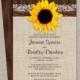 Rustic Couples Shower Invitation, Printable Sunflower Wedding Shower Invitations With Burlap And Lace, Rustic Wedding Shower Invitation