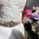 Bridal Wedding Crystal Belt Sash Antique Victorian Vintgage Style