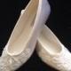 BALLET Alencon Lace Ballet Flats Wedding Shoes