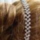 Bridal Headband or Bracelet, Clear Rhinestones Wedding Jewelry, Bridesmaid Gift, 3 Choices (H121)