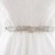 KALEIGH - Rhinestone Beaded Bridal Sash, Wedding Belt