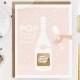 Scratch-off "Pop Fizz Clink" Will You Be My Bridesmaid / Maid of Honor Write-in Invitation // Pink Champagne