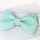 Mint bow-tie for babies, toddlers, boys, teens, adults - Adjustable neck-strap