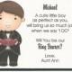 Will you be my Ring Bearer Flat card - Personalized custom