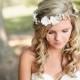 wedding headband -  Bridal Flower hair