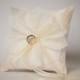 Amber - 6x6" Wedding ring pillow - Wedding ring bearer - Ring pillow bearer - Flower ring pillow - Wedding ring bearer
