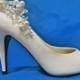 Pearl  Shoe Clips, Rhinestone Shoe Clips, Wedding  Bridal Shoes, Bridal Shoe Accessory,