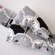 Children's Bowtie- Black, White and Gray Trees- Ages 2-10