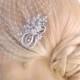 BIRDCAGE VEIL ,bridal comb, (2 items),bridal veil wedding, Bridal Hair comb,,bridal head piece,bridal hair accessories