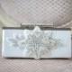 Bridal Purse, Wedding Handbag, Diamond White Clutch - ASTRID - New
