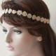 Wedding hair Accessories, Wedding Crochet Daisy Flower Headband, Flower Girl Headband, Boho Wedding, For Women and Teens