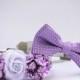 Lavender and Lilac wedding dog collar, 2 dog collars, Floral dog collar and Lilac dog bow tie, Pet wedding accessory, Lavender wedding