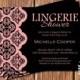 Lingerie Shower Invitations • Pick your Color
