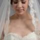 Mantilla veil bridal veil wedding veil elbow alencon lace