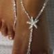 SALE 10 % OFF Bridal Jewelry Barefoot Sandals Wedding Foot Jewelry Anklet Rhinestone Barefoot Sandles Beach Wedding