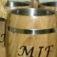 6 Wooden Beer mugs with your names, 0,8 l (27oz) , natural wood, stainless steel inside,groomsmen gift